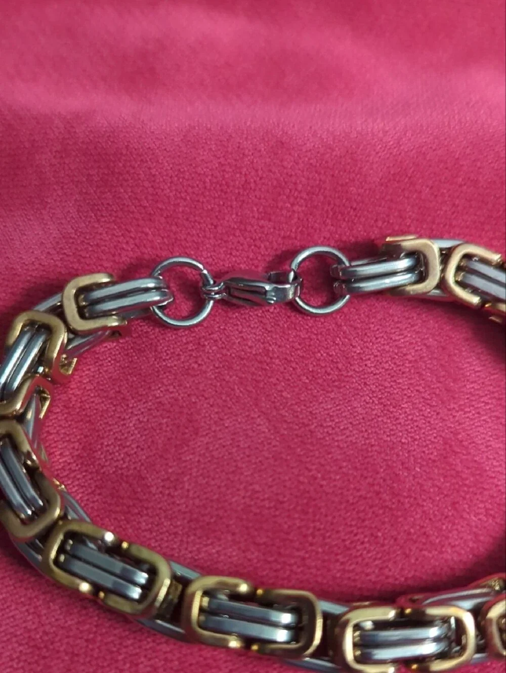 Two-Tone Chain Link Bracelet - Gold & Silver